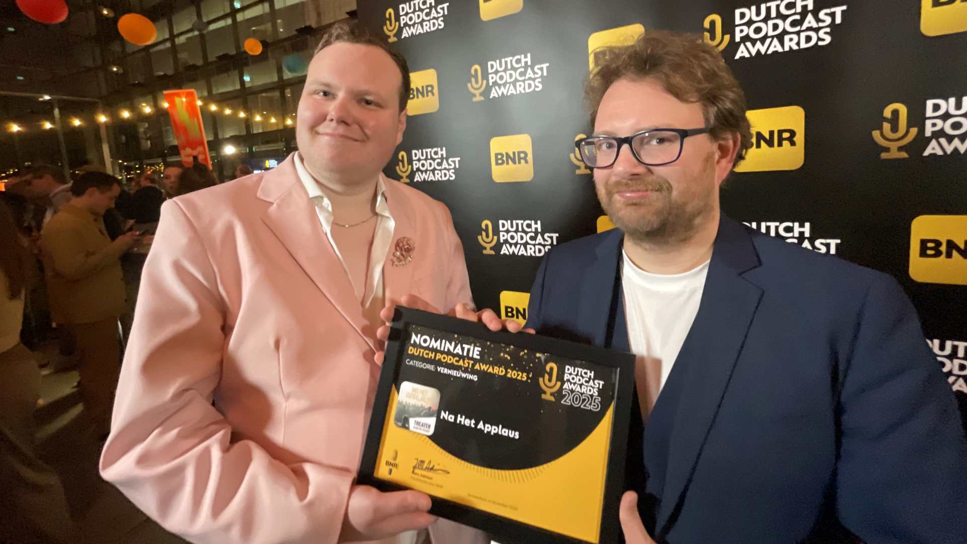 Hemmo de Vries en Ruben van Haften tijdens het interview